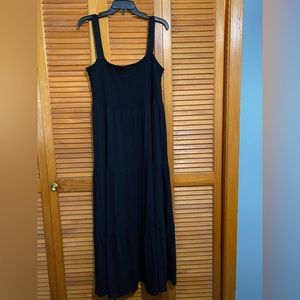 Ruched top tiered maxi dress